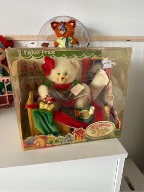 Fisher-Price Briarberry Merryberry Plush in White and Red with Green Accents